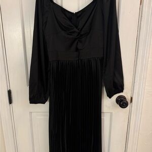 Cupshe Black Long Sleeve Dress